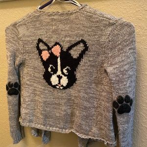 Kids puppy cardigan